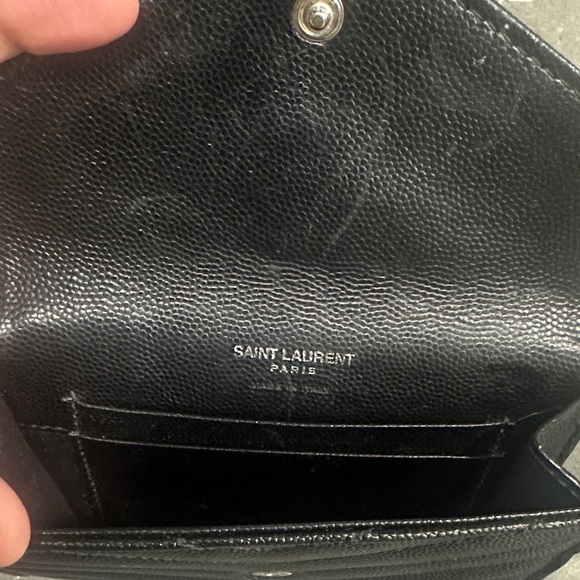 Yves Saint Laurent Black Quilted Leather Wallet - Picture 5 of 7